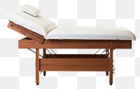 PNG Massage bed furniture white background architecture.