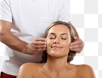 PNG Massage therapist adult white background relaxation.