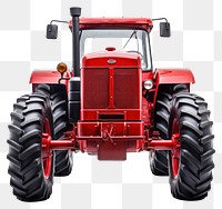 PNG  Modern red tractor vehicle wheel white background.