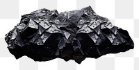 PNG Black meteor white background anthracite geology. 