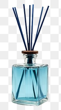PNG Reed oil diffuser bottle perfume blue. 