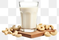 PNG  Cashew milk dairy food nut.