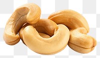 PNG  Cashew nut food white background freshness.