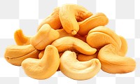 PNG  Cashew nuts plant food white background.