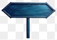 PNG Dark blue directional arrow sign white background blackboard rectangle.