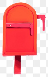 PNG  Mailbox postbox red white background. AI generated Image by rawpixel.