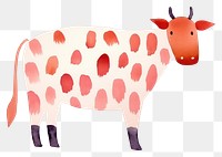 PNG  Cow livestock animal mammal. AI generated Image by rawpixel.
