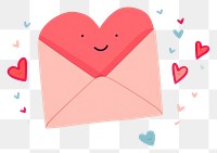 PNG  Love letter envelope letterbox cartoon. AI generated Image by rawpixel.