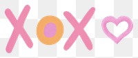 PNG  XOXO text logo white background. AI generated Image by rawpixel.