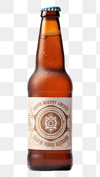 PNG  Craft beer bottle drink lager. AI generated Image by rawpixel.