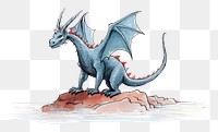 PNG  Dragon sketch animal representation.