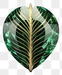 PNG Meple leaf gemstone jewelry emerald.
