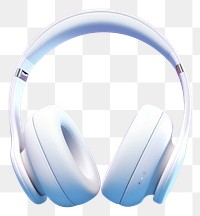 PNG White headphones headset electronics technology.