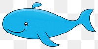 PNG Blue whale cartoon animal fish.