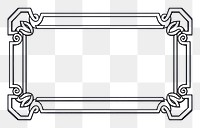 PNG  Rectangle shape frame line