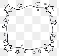 PNG  Shape line star white background.