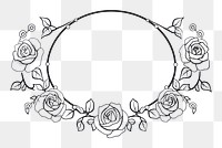 PNG  Rose pattern circle flower.