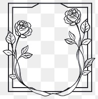 PNG  Rose pattern flower shape.