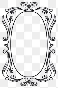 PNG  Shape white frame line.