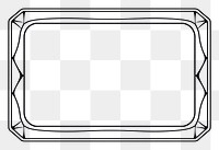 PNG  Rectangle shape frame line