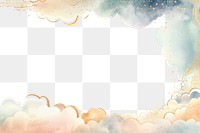 PNG Cloud frame backgrounds outdoors art