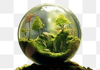 PNG  Glass globe outdoors aquarium nature. AI generated Image by rawpixel.