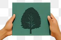 PNG  Trees hand holding green.