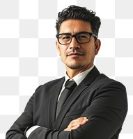PNG Mexican businessman arm crossed portrait blazer adult. AI generated Image by rawpixel.