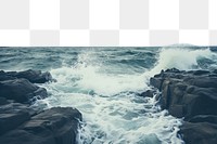 PNG  Ocean outdoors horizon nature. AI generated Image by rawpixel.