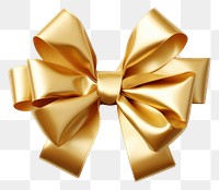 PNG Gold gift bow rosette white background celebration accessories. AI generated Image by rawpixel.