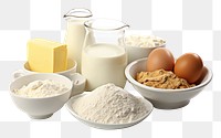 PNG Breakfast ingredients dairy food milk.