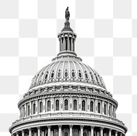 PNG Us capitol dome architecture building landmark. AI generated Image by rawpixel.