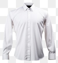 PNG White long sleeve shirt blouse white background outerwear. AI generated Image by rawpixel.