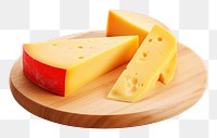 PNG Edam cheese sliced yellow food wood.