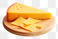 PNG Edam cheese sliced yellow food wood.