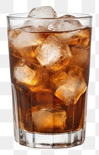 PNG Brown soda glass ice cocktail. AI generated Image by rawpixel.