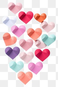 PNG Paper crafted hearts pill medication variation. AI generated Image by rawpixel.