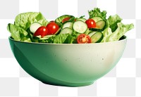 PNG  Vegetable lettuce salad plant. AI generated Image by rawpixel.