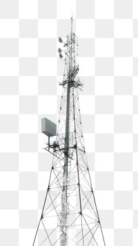 PNG Telephone tower architecture antenna broadcasting. 