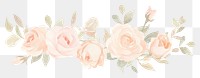 PNG Roses symmetric watercolour illustration pattern flower plant.