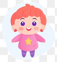 PNG 6 months baby girl cartoon child cute. 