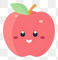 PNG Apple cartoon fruit plant. 