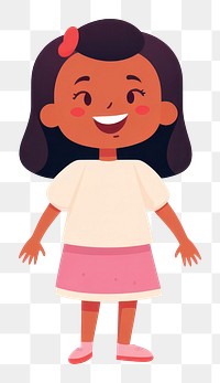 PNG Diversity happy 3 kids cartoon drawing child. 