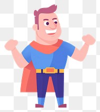 PNG Father cartoon white background superhero. AI generated Image by rawpixel.