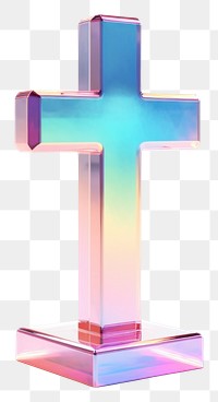 PNG  Christian cross symbol white background spirituality.