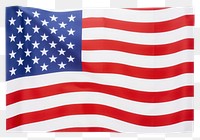 PNG American flag white white background independence.
