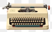 PNG Typewriter electronics technology nostalgia.