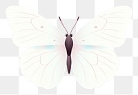 PNG White butterfly animal insect magnification. AI generated Image by rawpixel.