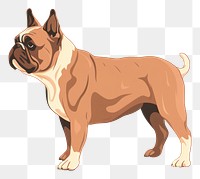 PNG Dog bulldog animal mammal. AI generated Image by rawpixel.