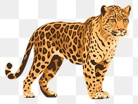 PNG Leopard wildlife cheetah animal. AI generated Image by rawpixel.